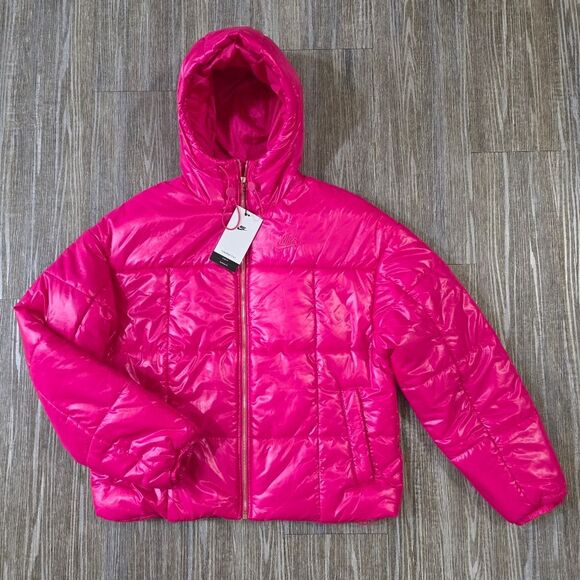 Nike Classic Puffer Shine Therma-FIT Jacket Parka Anorak Women's S LE FB8769-615 - Picture 11 of 14